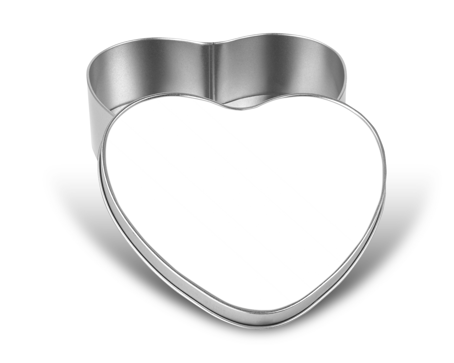 Heart metal tin